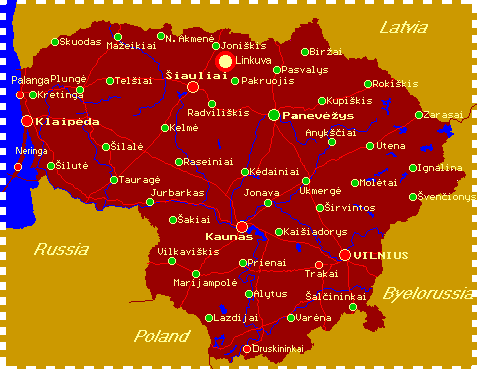 Lithuania Map